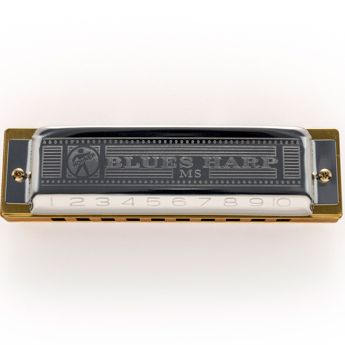 Hohner MS Series 10 Hole Blues Harp F#
