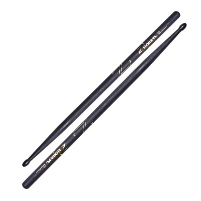 Zildjian Hickory Series 5B Nylon Tip Drumsticks in Black