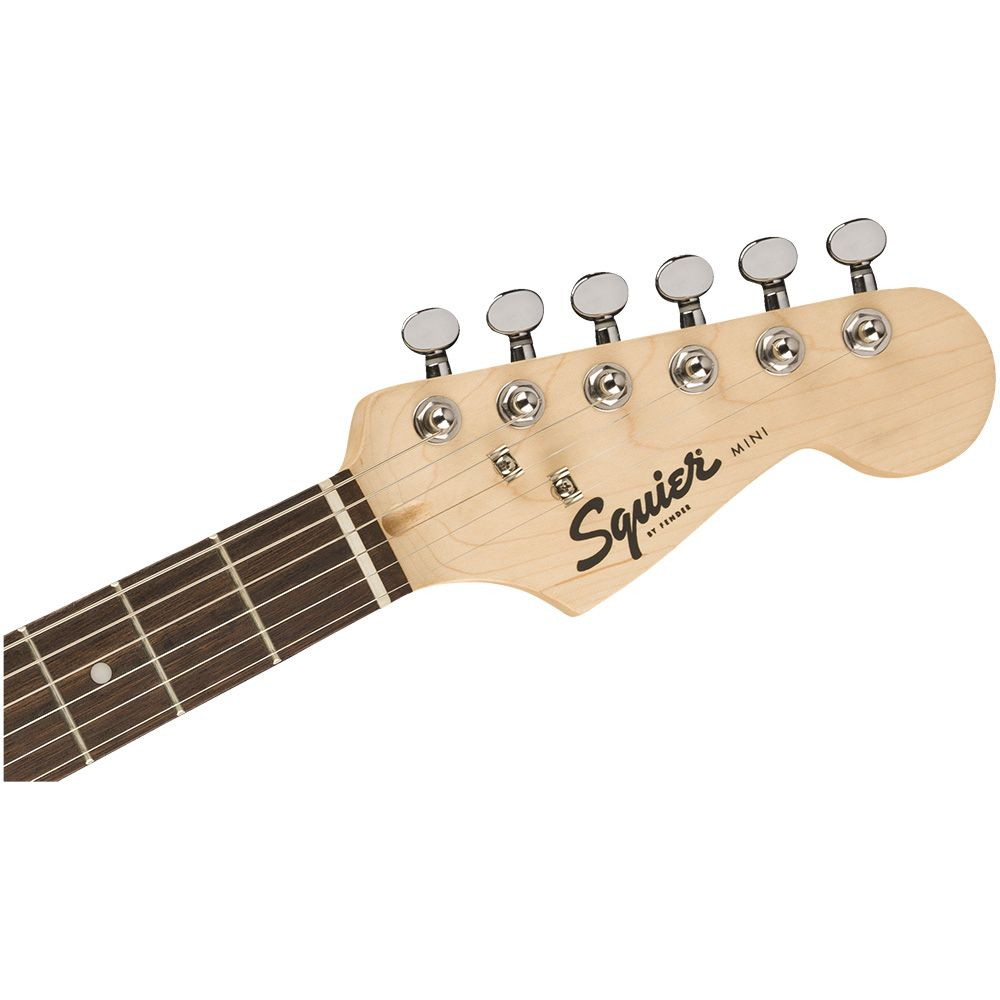 Squier FSR Mini Stratocaster, Laurel Fingerboard, White Pickguard in Brown Sunburst