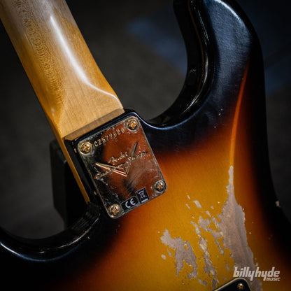Fender Custom Shop Stevie Ray Vaughan Signature Stratocaster Relic with Closet Classic Hardware Electric Guitar in Faded 3-Color Sunburst