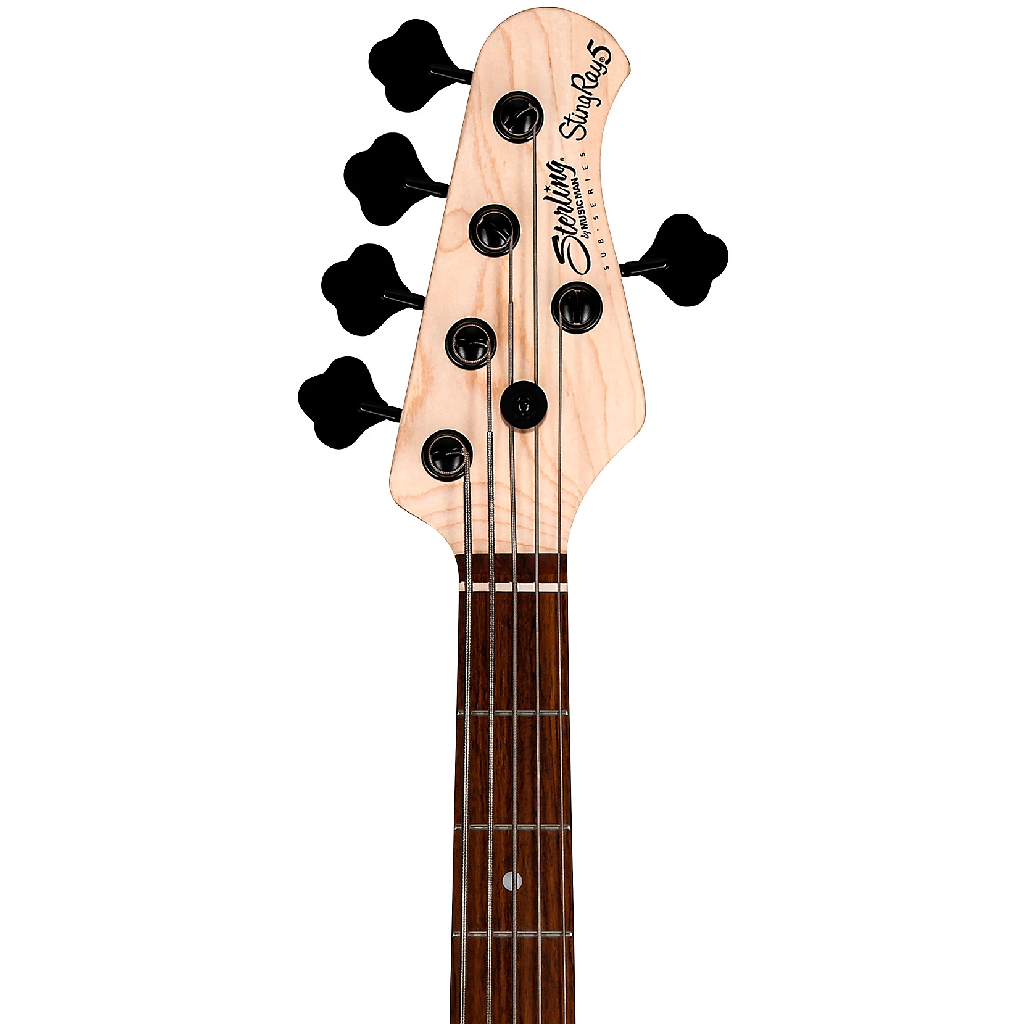 Sterling by Music Man StingRay 5 Ray5 HH 5 String Bass Guitar in Stealth Black