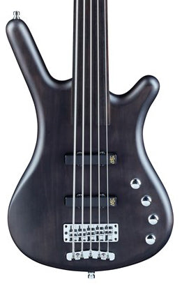 Warwick RockBass Corvette Basic 5-String Fretless in Nirvana Black Transparent Satin