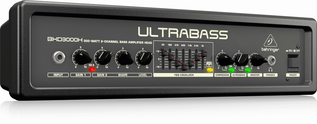 Behringer UltraBass BXD3000H 300W Bass Amp Head
