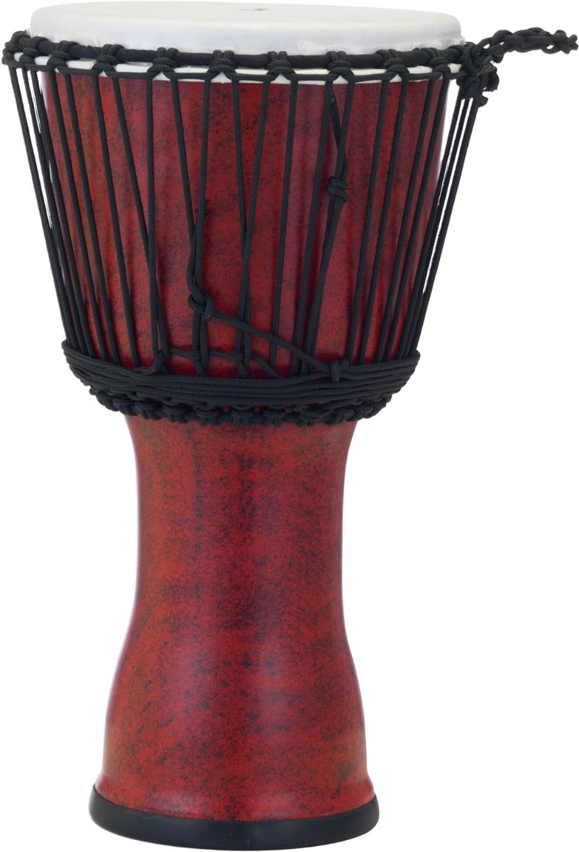 Pearl Percussion 10" Synthetic Shell Rope Tuned Djembe in Molten Scarlet