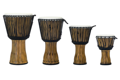 Pearl Percussion 14" Synthetic Shell Rope Tuned Djembe in Zebra Grass