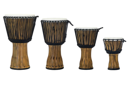 Pearl Percussion 10" Synthetic Shell Rope Tuned Djembe in Zebra Grass