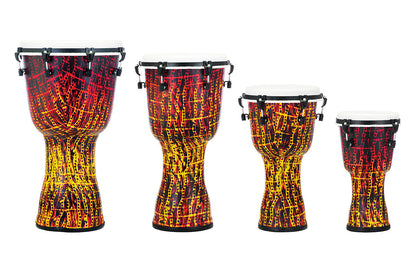 Pearl Percussion 12" Synthetic Shell Top Tuned Djembe in Tribal Fire