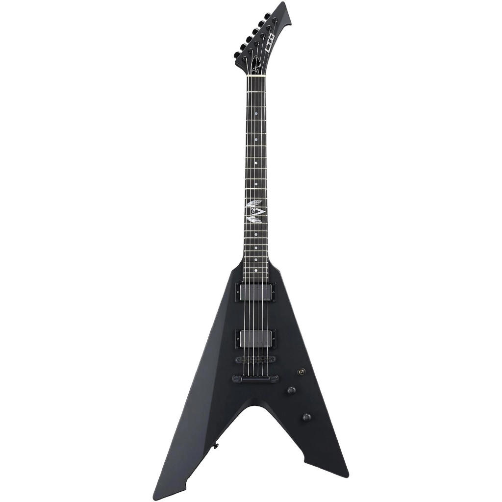 ESP LTD James Hetfield Vulture Electric Guitar in Black Satin