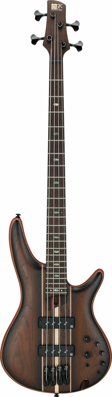 Ibanez Premium SR1350B 4 String Bass Guitar in Dual Mocha Burst Flat