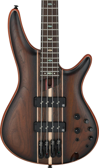 Ibanez Premium SR1350B 4 String Bass Guitar in Dual Mocha Burst Flat