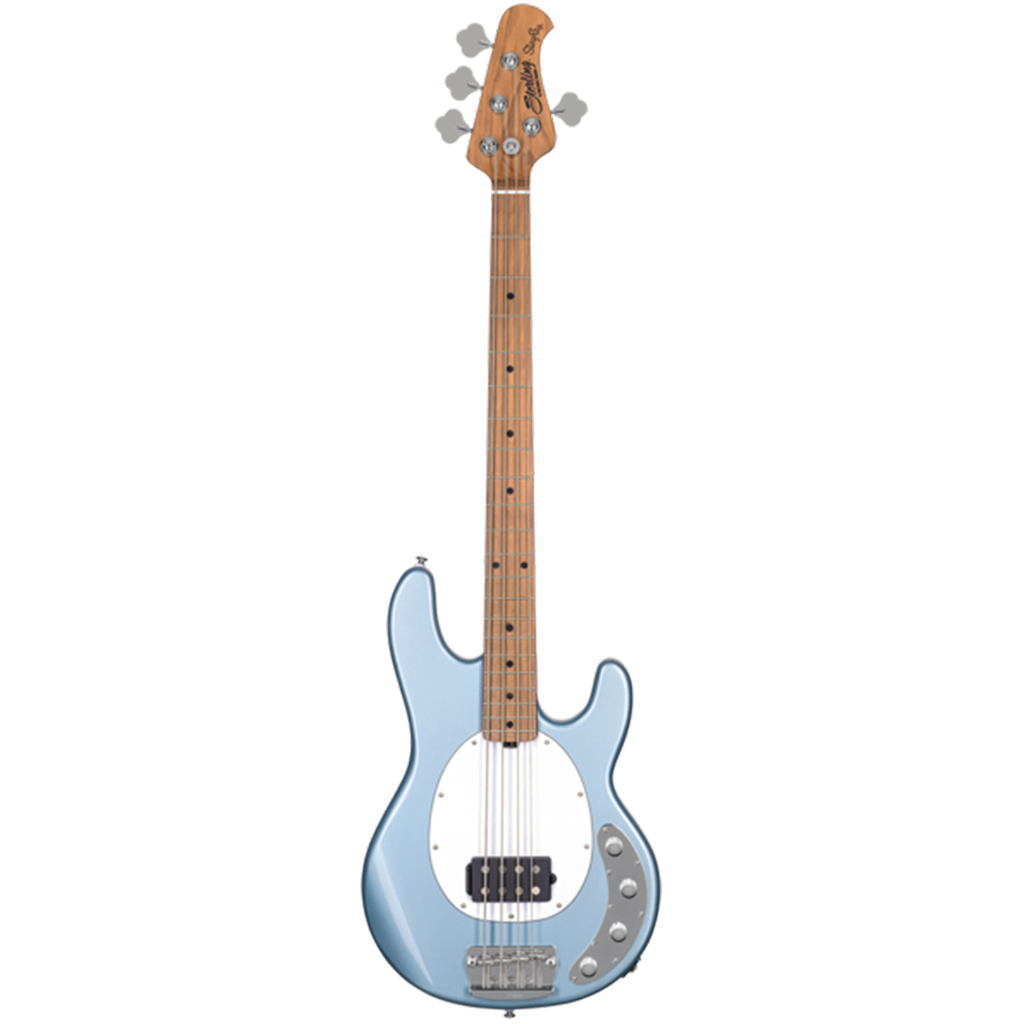 Sterling By Music Man StingRay Ray 34 in Firemist Silver