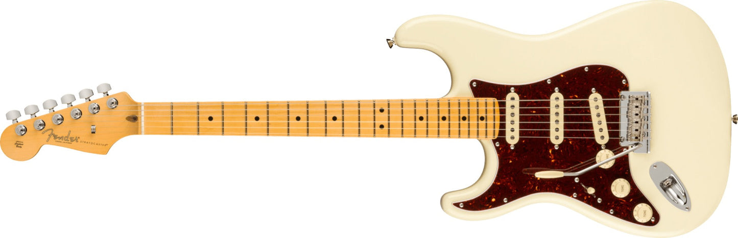 Fender American Professional II Stratocaster Left Hand, Maple Fingerboard in Olympic White