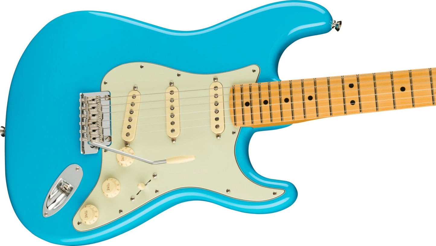 Fender American Professional II Stratocaster, Maple Fingerboard in Miami Blue