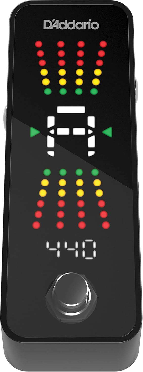 D'Addario Accessories Chromatic Pedal Guitar Tuner Plus