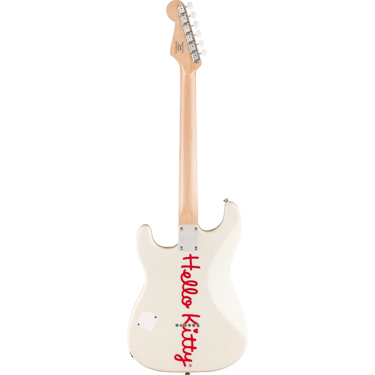 Squier x Hello Kitty Stratocaster Electric Guitar in White