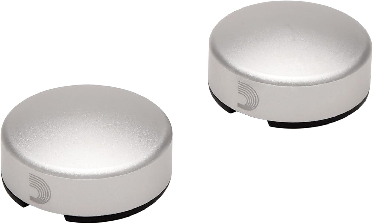 D'Addario Accessories XPND Footswitch Toppers in Silver 2 Pack