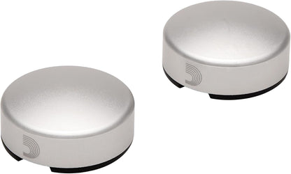 D'Addario Accessories XPND Footswitch Toppers in Silver 2 Pack