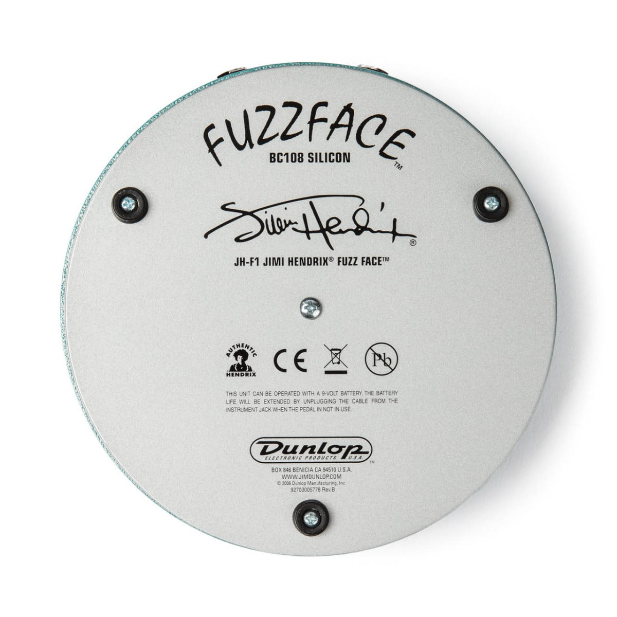 Jim Dunlop Jimi Hendrix Fuzz Face Distortion Pedal