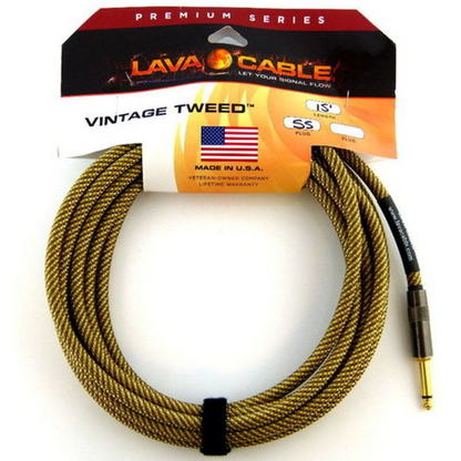 Lava Vintage Tweed 10' Straight to Straight Instrument Cable