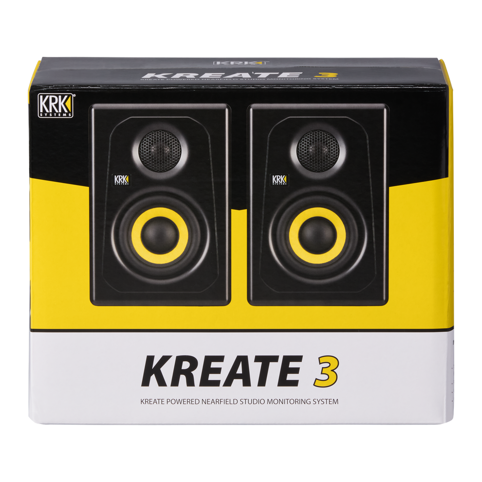 KRK Kreate 3 Active 3" Two-Way Studio Reference Monitors (Pair)