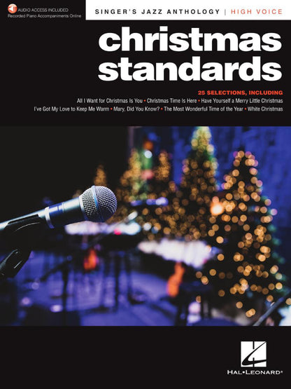 Christmas Standards Singer's Jazz Anthology High Voice