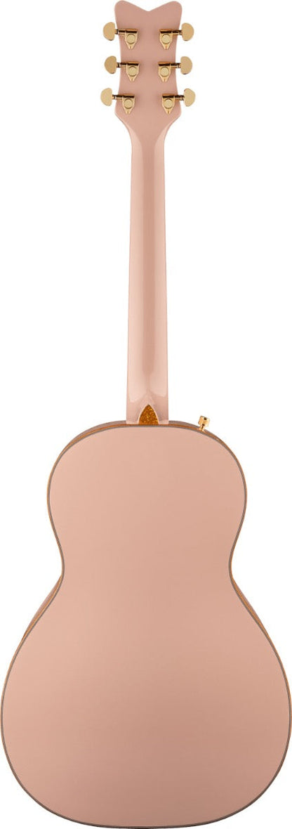 Gretsch G5021E Rancher Penguin Parlor Acoustic Electric Guitar in Shell Pink