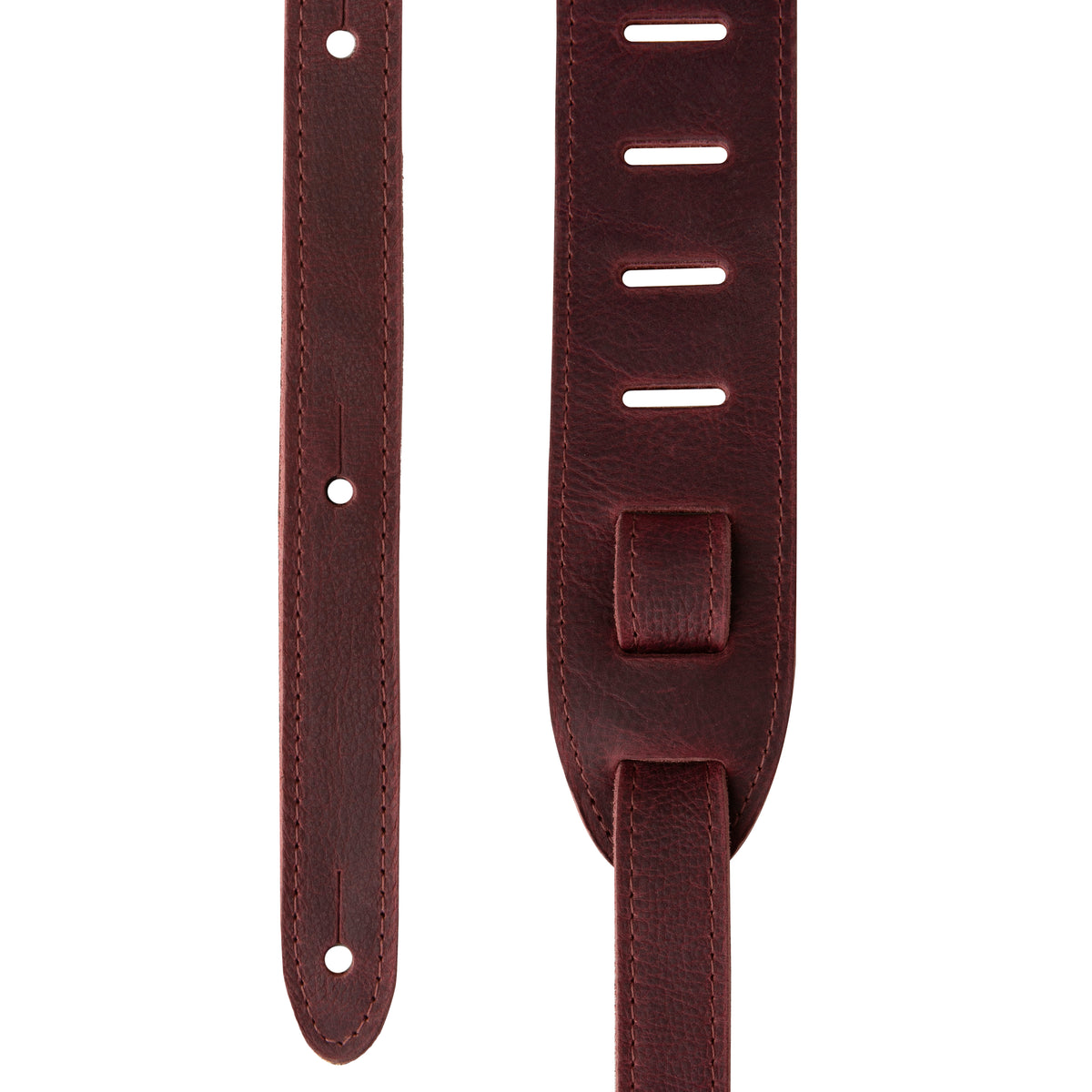 PRS Reversible Garment Leather/Suede Birds Guitar Strap in Oxblood