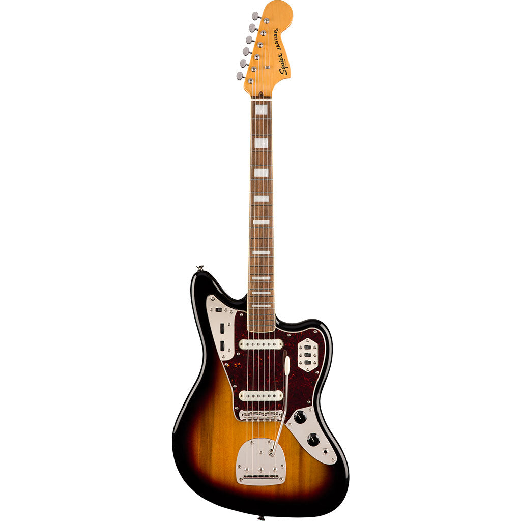 Squier Classic Vibe '70s Jaguar, Laurel Fingerboard in 3 Color Sunburst