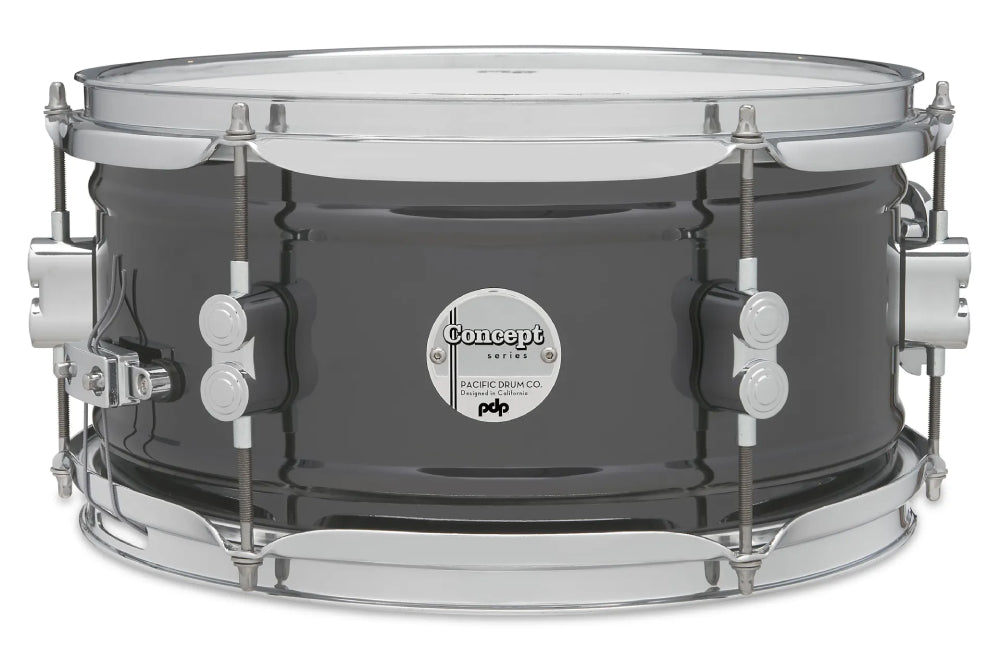 PDP Concept Series 6" x 12" Black Nickel Over Steel Shell Snare Drum