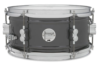PDP Concept Series 6" x 12" Black Nickel Over Steel Shell Snare Drum