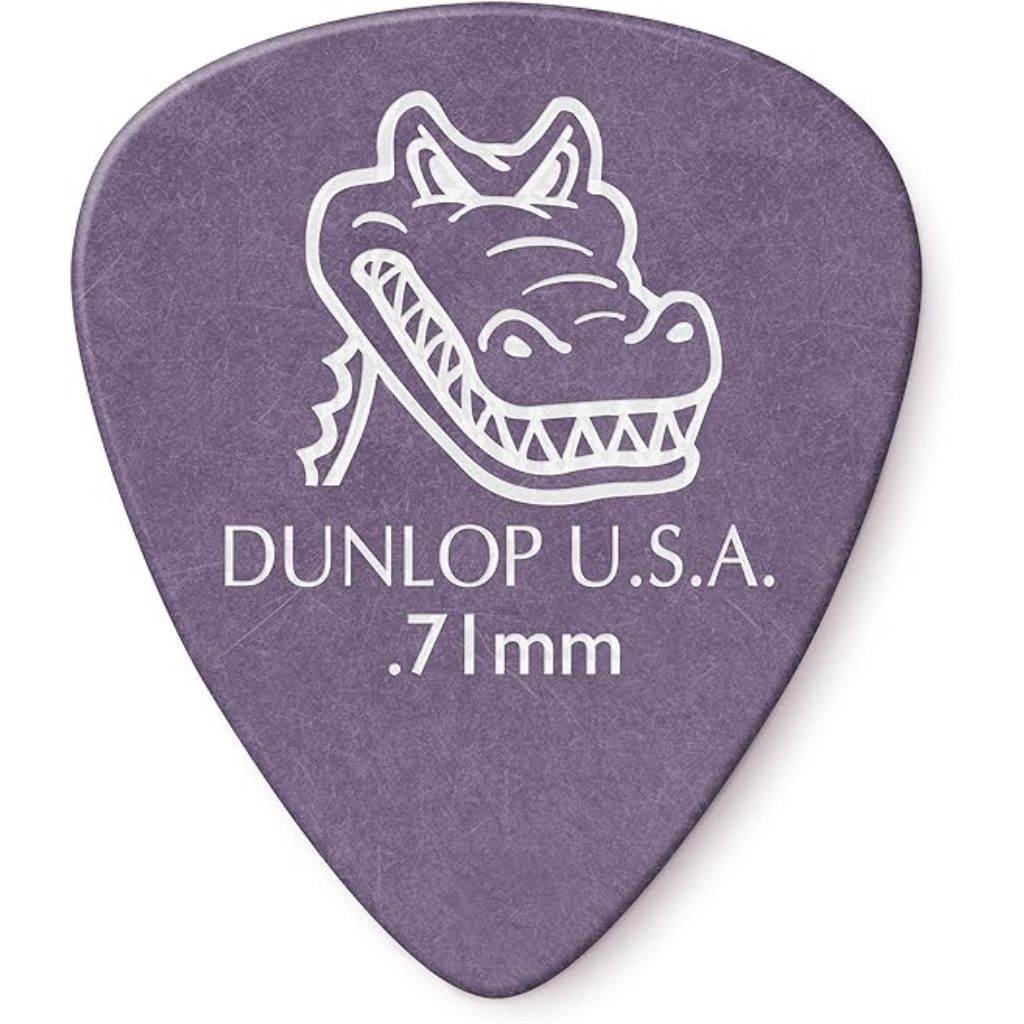 Jim Dunlop Gator Grip Guitar Picks .71mm 12 Pack in Purple