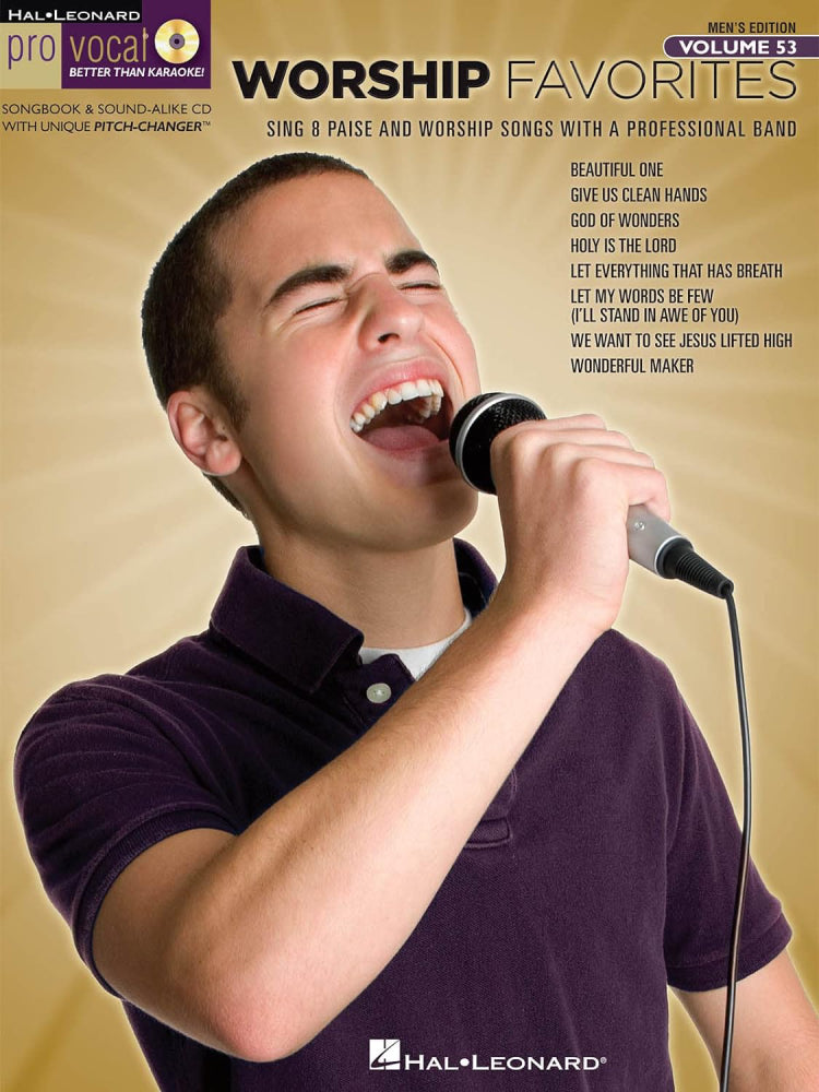 Worship Favorites Pro Vocal Men's Edition Volume 53 Bk/Cd