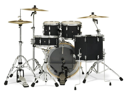 PDP Concept Maple 5-Piece 22" Shell Pack with HW815 Hardware Pack in Satin Black