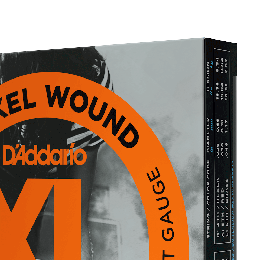 D'Addario EXL110 3D Nickel Wound 3 Sets Electric Guitar Strings Regular Light 10-46 Gauge