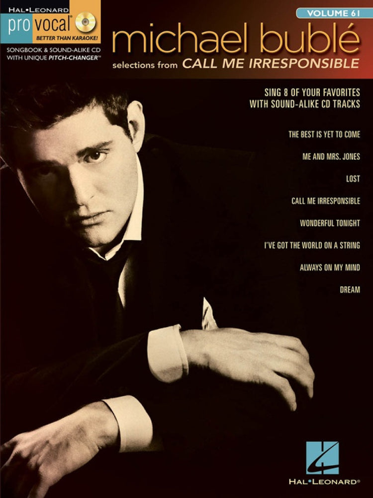 Michael Buble Call Me Irresponsible Pro Vocal Men's Edition Volume 61 Bk/Cd