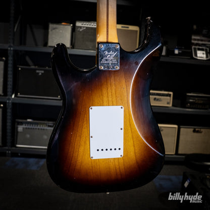 Fender Custom Shop Limited Edition 70th Anniversary 1954 Stratocaster Journeyman Relic Electric Guitar in Wide-Fade 2-Color Sunburst