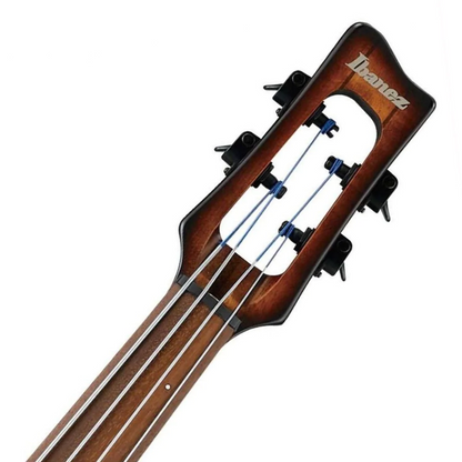 Ibanez UB804 Fretless  4 String Standing Bass with Stand in Mahogany Oil Burst
