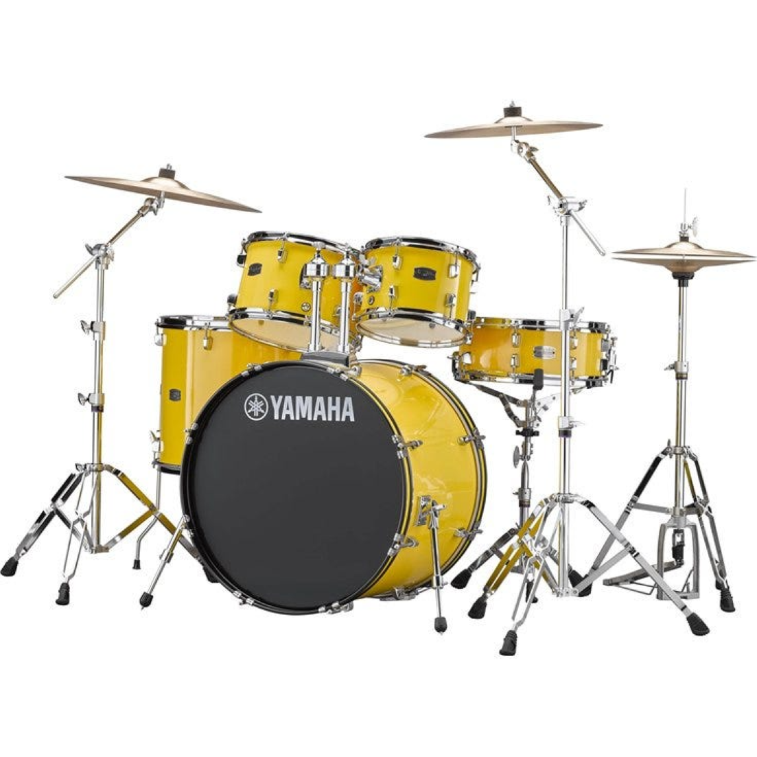 Yamaha Rydeen Euro 5 Piece Drum Kit in Mellow Yellow