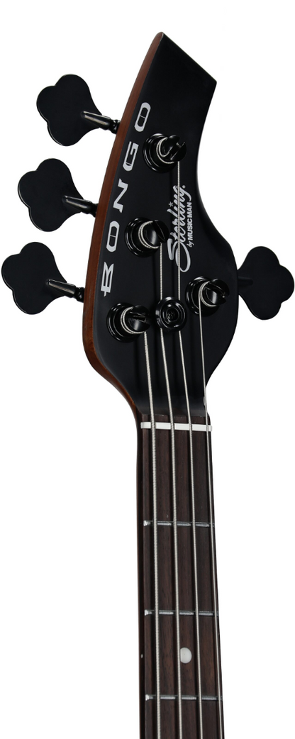 Sterling By Music Man Bongo 4 String Bass Guitar in Stealth Black