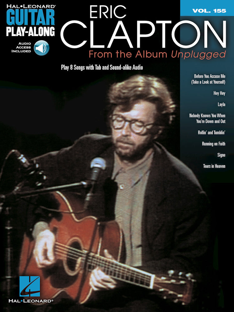Eric Clapton From The Album Unplugged Guitar Playalong Volume 155 BK/OLA