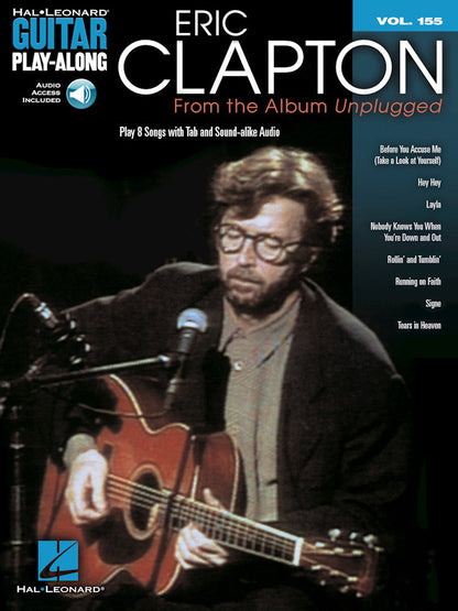 Eric Clapton From The Album Unplugged Guitar Playalong Volume 155 BK/OLA