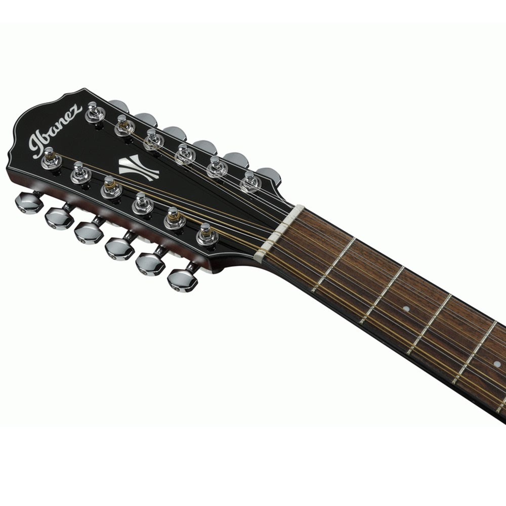 Ibanez AEG5012 12 String Acoustic Electric Guitar in Black High Gloss