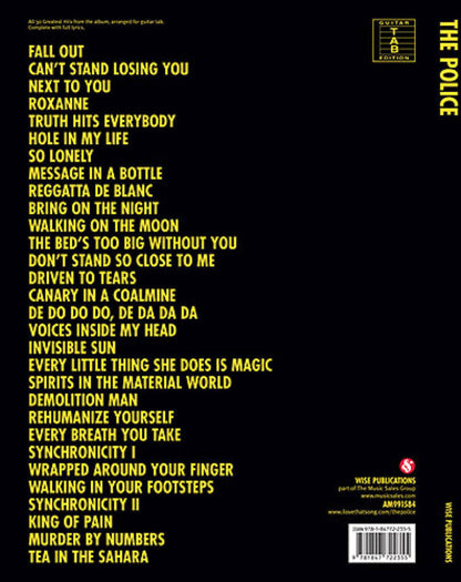The Police 30 Greatest Hits Guitar Tab
