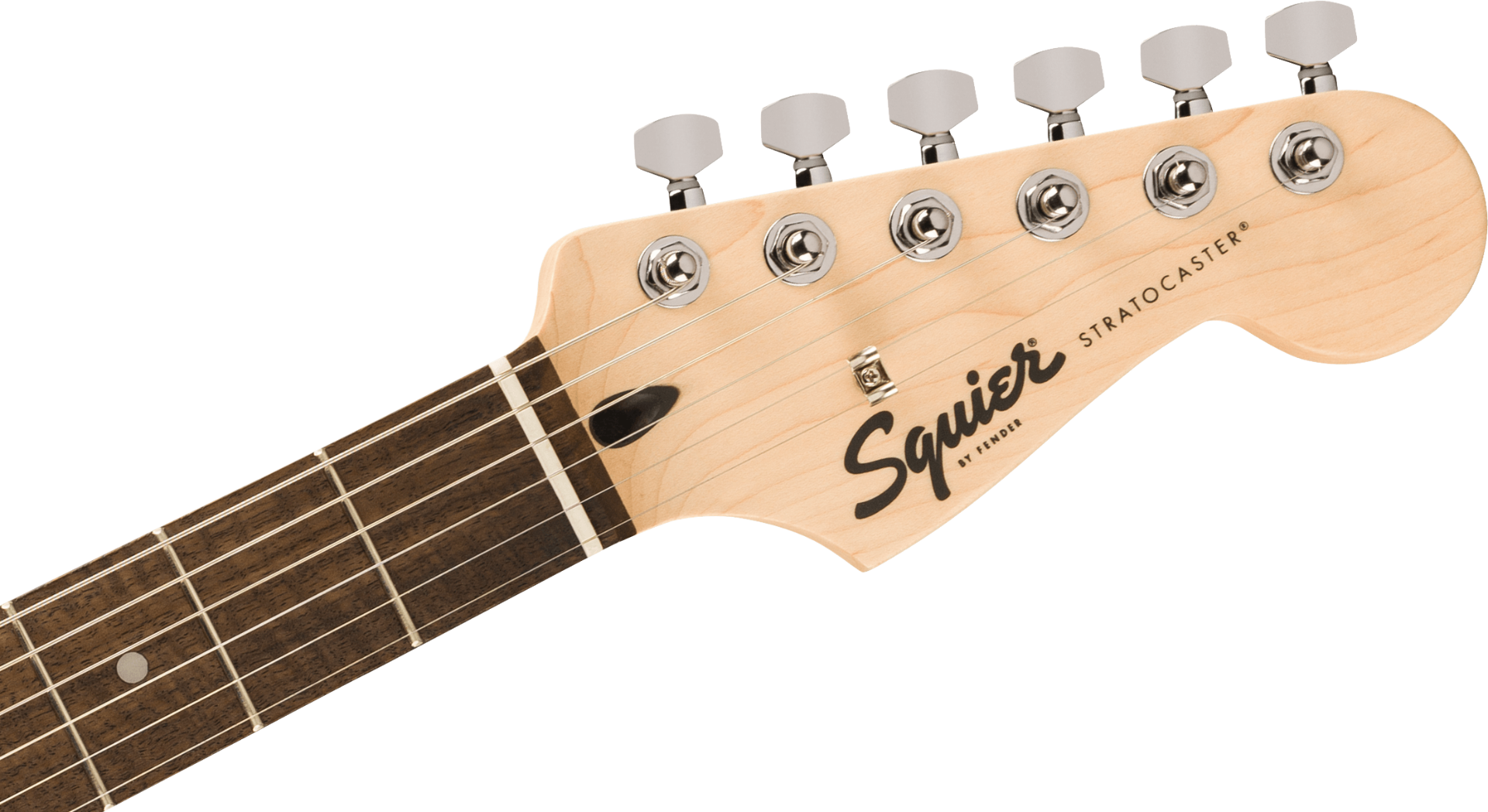 Squier FSR Squier Sonic Stratocaster HT HSS, Laurel Fingerboard, White Pickguard in Arctic White