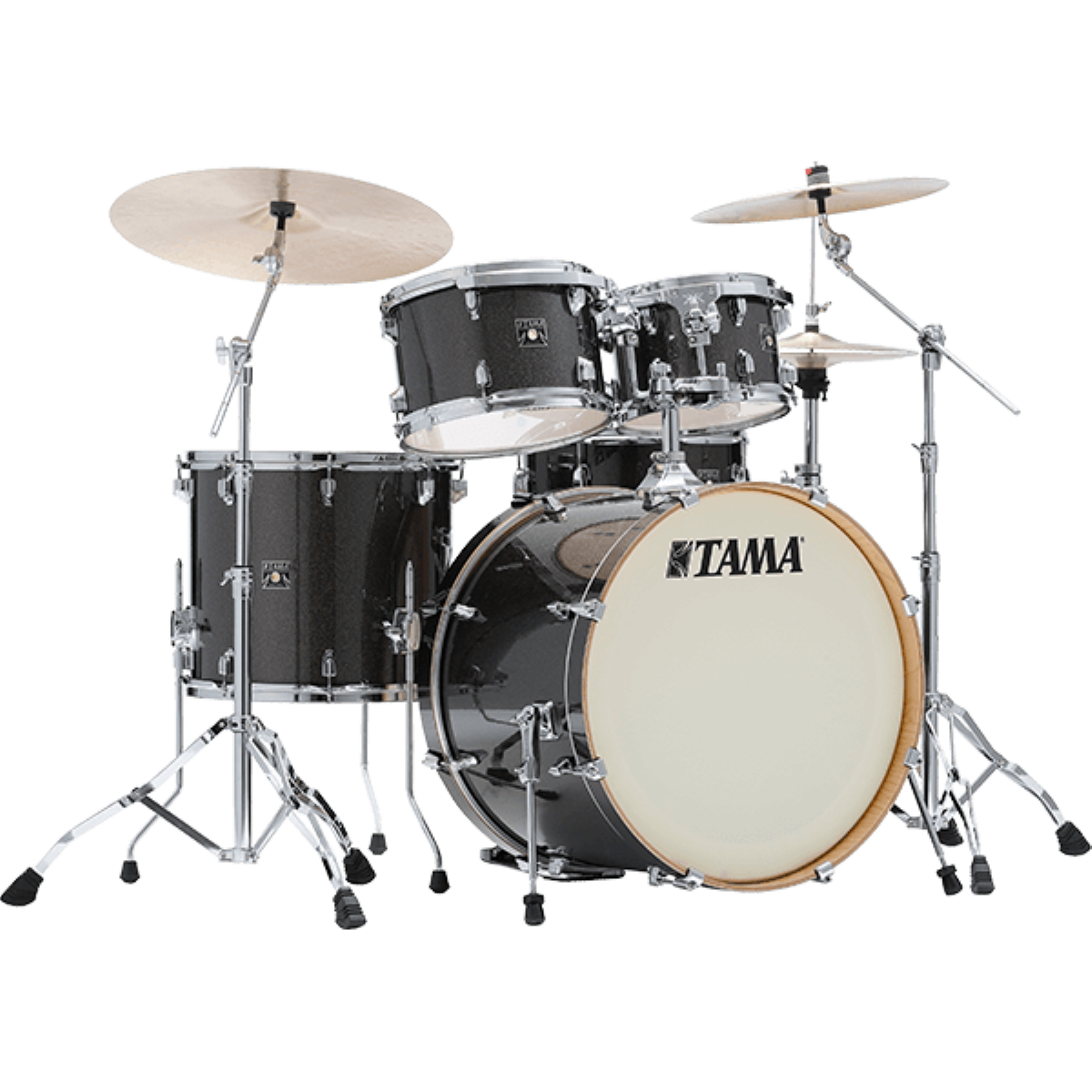 TAMA Superstar Classic 5 Piece Shell Pack in Midnight Gold Sparkle