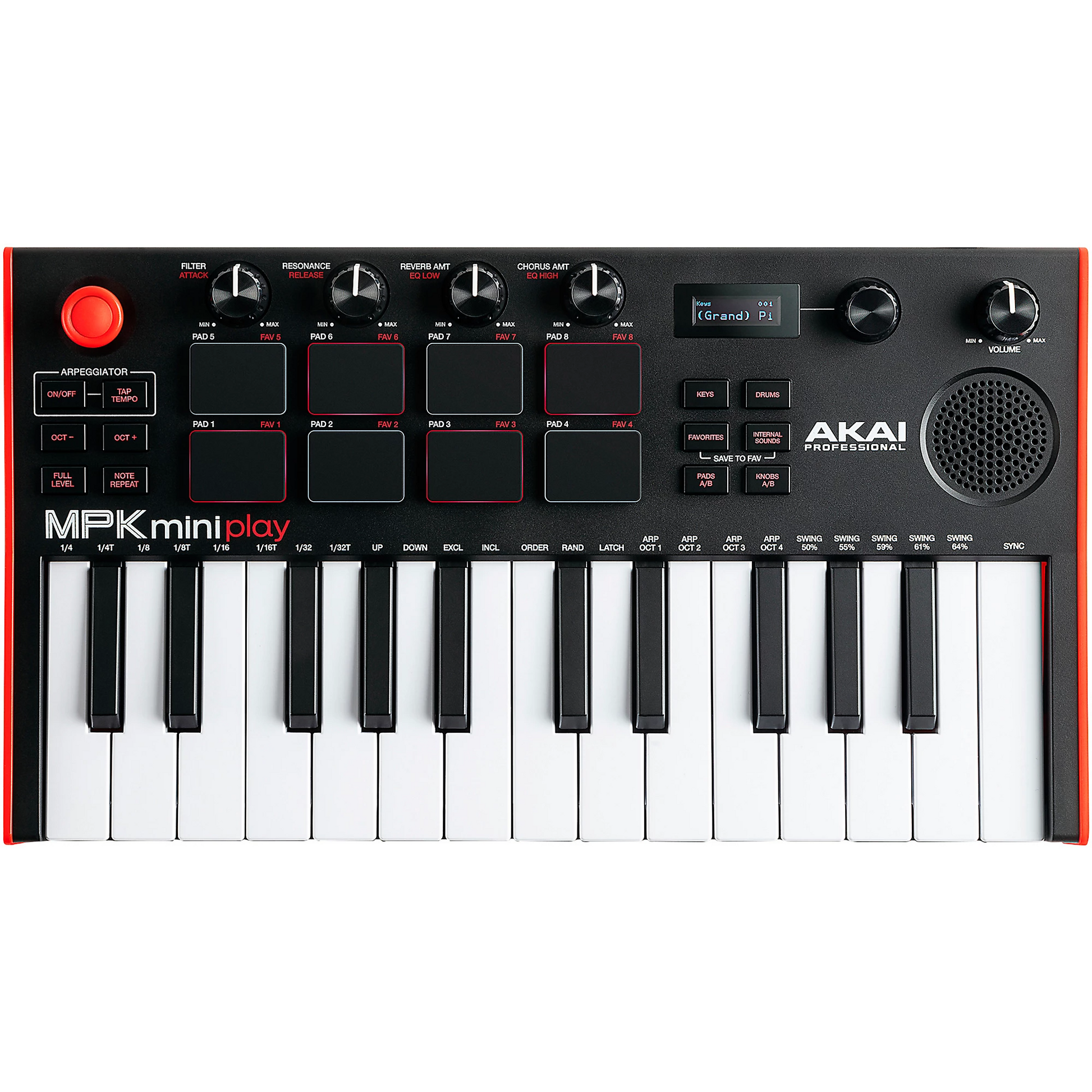 AKAI Mini Play MK3 Battery Powered Mini Controller with Sounds