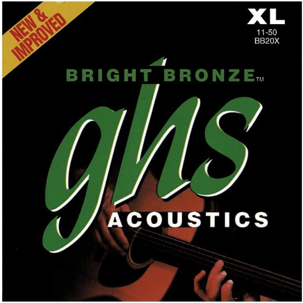 GHS BB20X Bright Bronze Acoustic Guitar String 11-50 Gauge