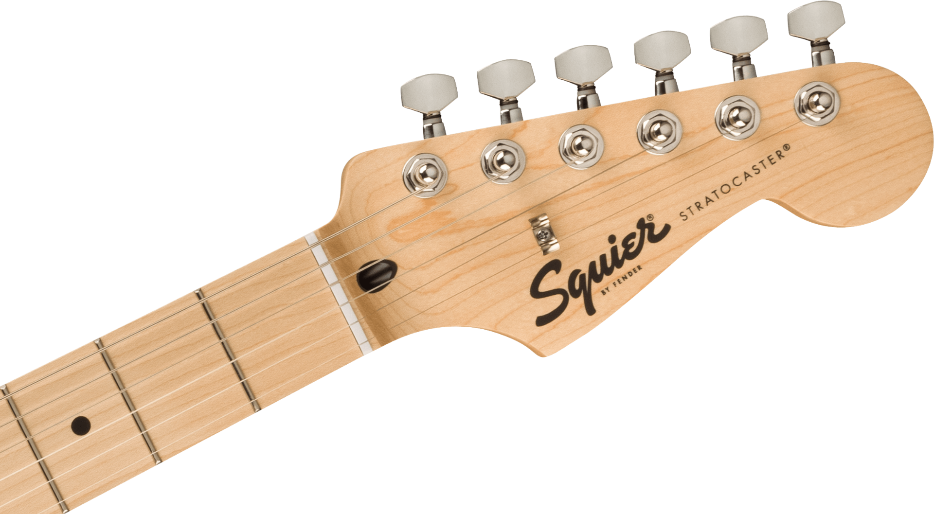 Squier FSR Squier Sonic Stratocaster, Maple Fingerboard, White Pickguard in Arctic White