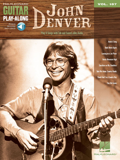 John Denver Guitar Playalong Volume 187 BK/OLA