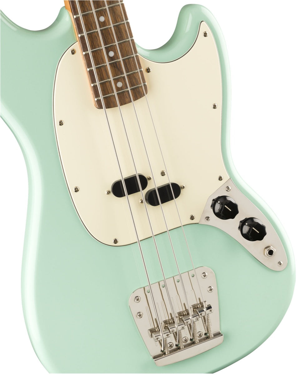 Squier Classic Vibe '60s Mustang Bass, Laurel Fingerboard in Surf Green